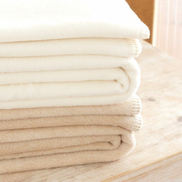 オーガニックコットン 斜文織綿毛布 シングル