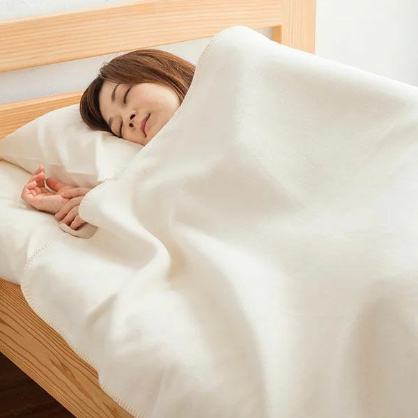 オーガニックコットン 斜文織綿毛布 ダブル