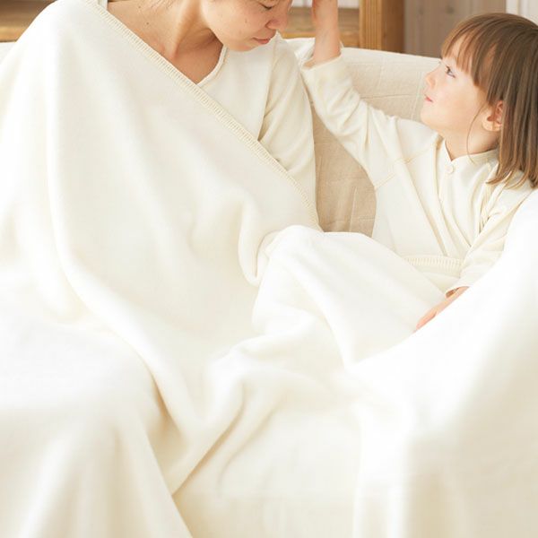 オーガニックコットン 斜文織綿毛布 ダブル