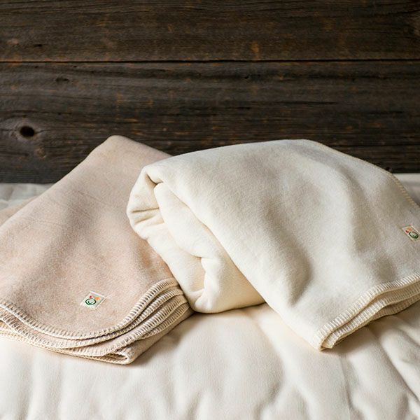 オーガニックコットン 斜文織綿毛布 ダブル