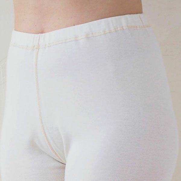 オーガニックコットン レディースフライスインナーレギンス 生成