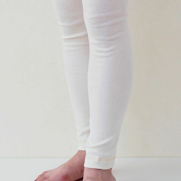 オーガニックコットン レディースフライスインナーレギンス 生成