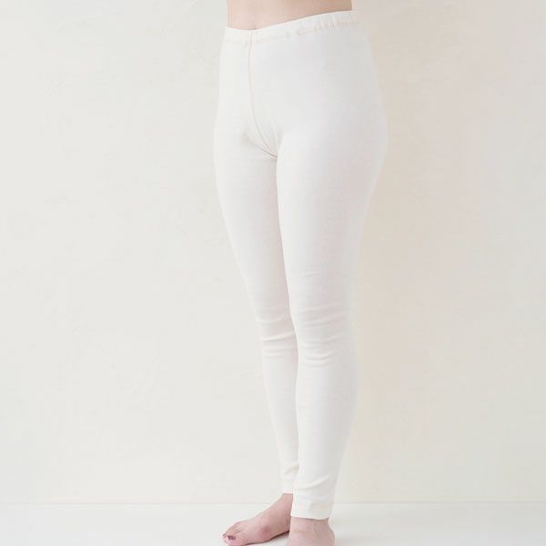 オーガニックコットン レディースフライスインナーレギンス 生成