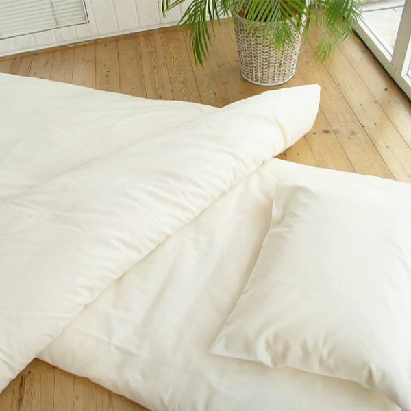 オーガニックコットン 平織りフラットシーツ