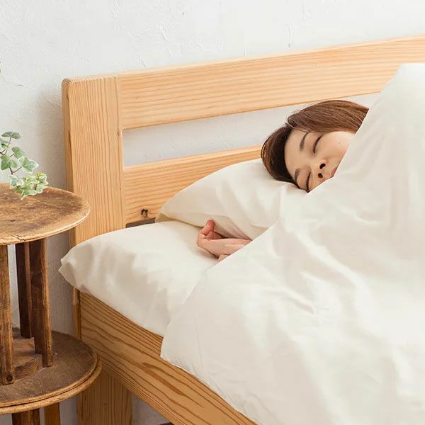 オーガニックコットン 平織りフラットシーツ