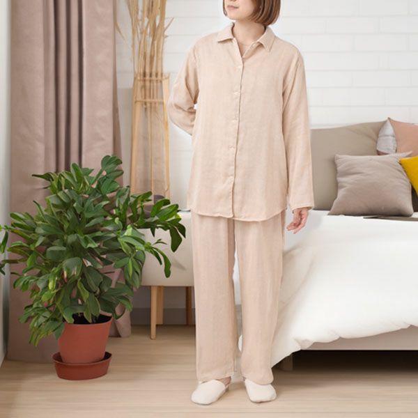 オーガニックコットン ダブルガーゼパジャマ
