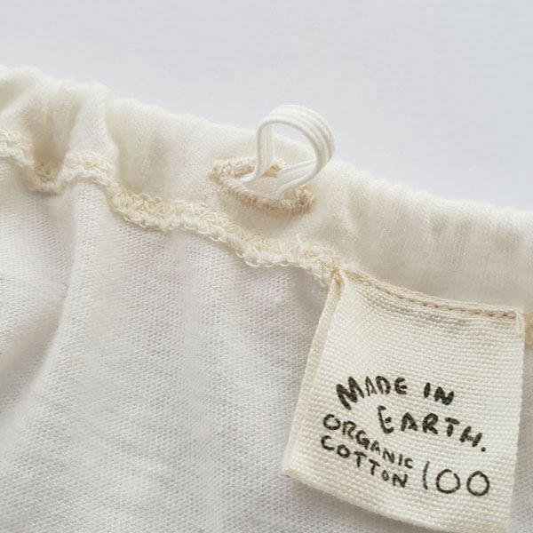 オーガニックコットン 薄手天竺ペチコートパンツ きなり