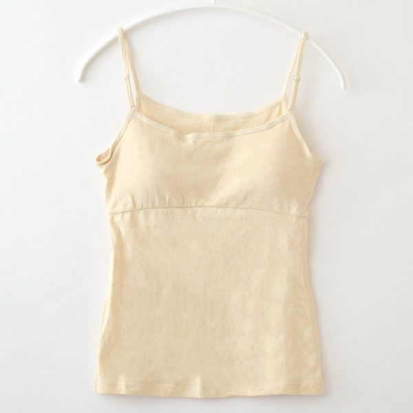 オーガニックコットン パット付きキャミソール