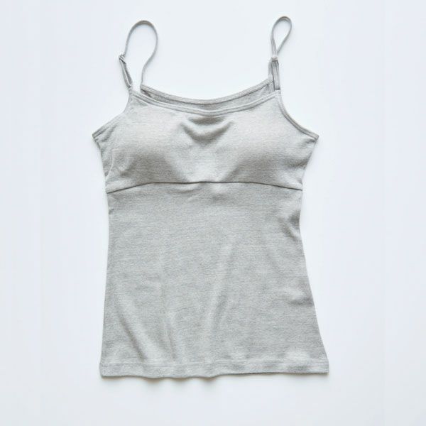 オーガニックコットン パット付きキャミソール