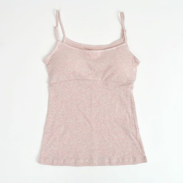 オーガニックコットン パット付きキャミソール