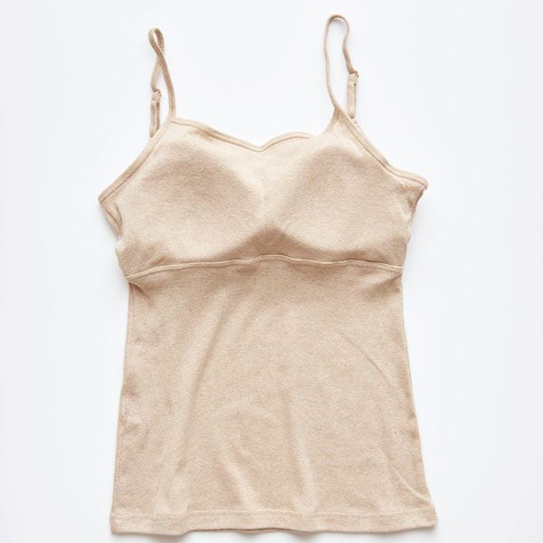 オーガニックコットン パット付きキャミソール