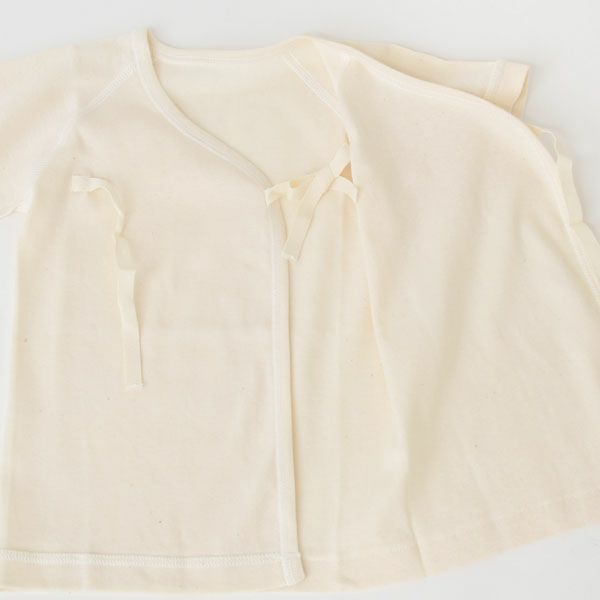 オーガニックコットン ベビー フライス短肌着