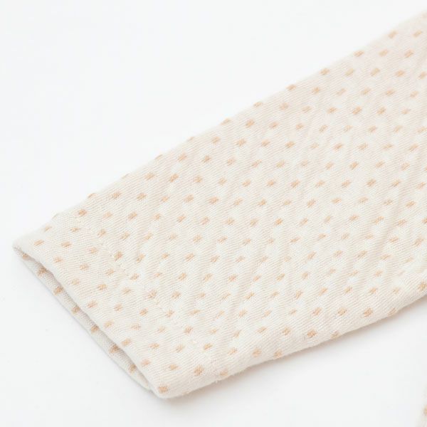 オーガニックコットン ベビー 衿付きカバーオール ドット 60