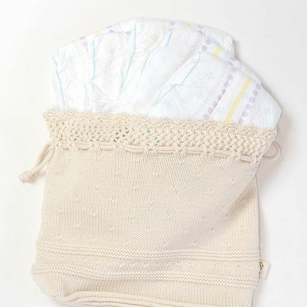 オーガニックコットン マミーポーチ ナチュラル