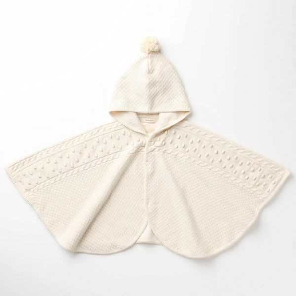 オーガニックコットン ベビー ポップコーンマント