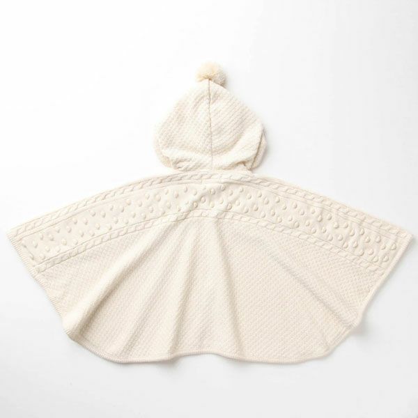 オーガニックコットン ベビー ポップコーンマント