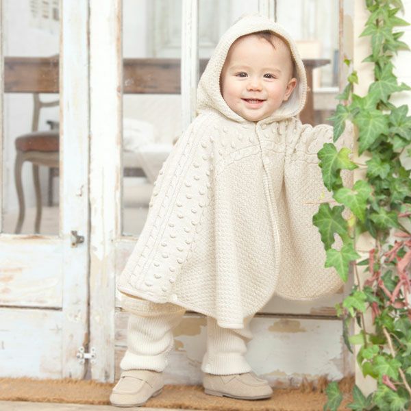 オーガニックコットン ベビー ポップコーンマント