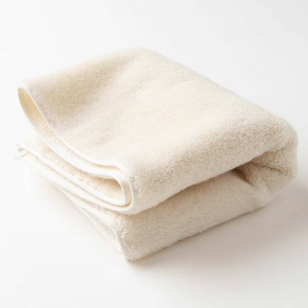 オーガニックコットン ふんわりフェイスタオル ナチュラル 34x86