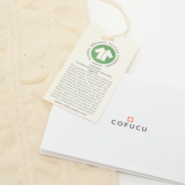 オーガニックコットン ベビー タッセル付きくしゅくしゅレッグウォーマー