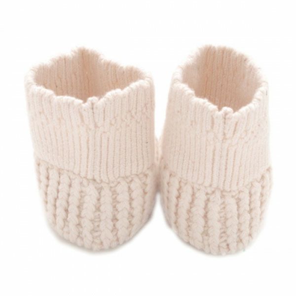 オーガニックコットン スカラップトリミングブーティー