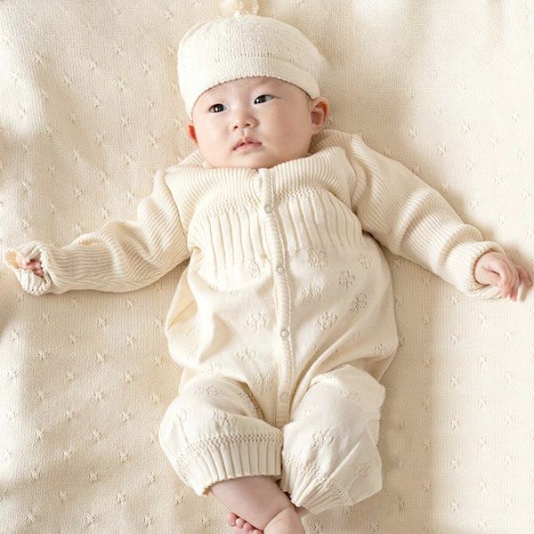 オーガニックコットン ベビー クローバー2ウェイオール