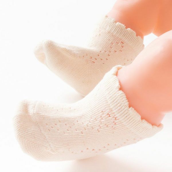 オーガニックコットン ベビークルーソックス