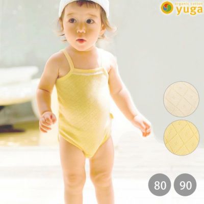 オーガニックコットン キャミロンパース
