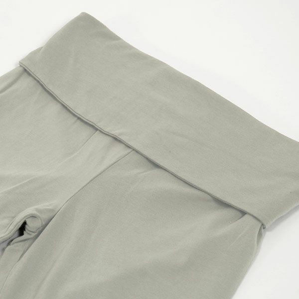 オーガニックコットン ストレッチウエスト折り返しパンツnatural