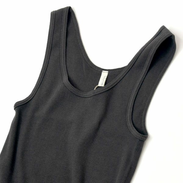 オーガニックコットン リブタンクトップ