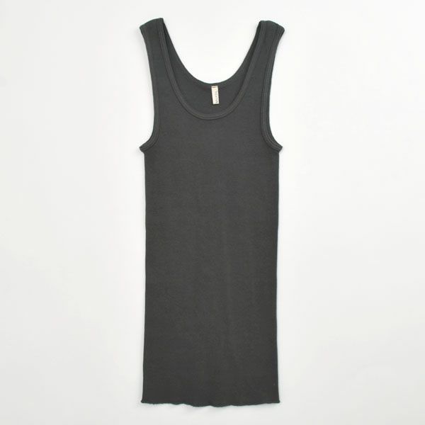 オーガニックコットン リブタンクトップ