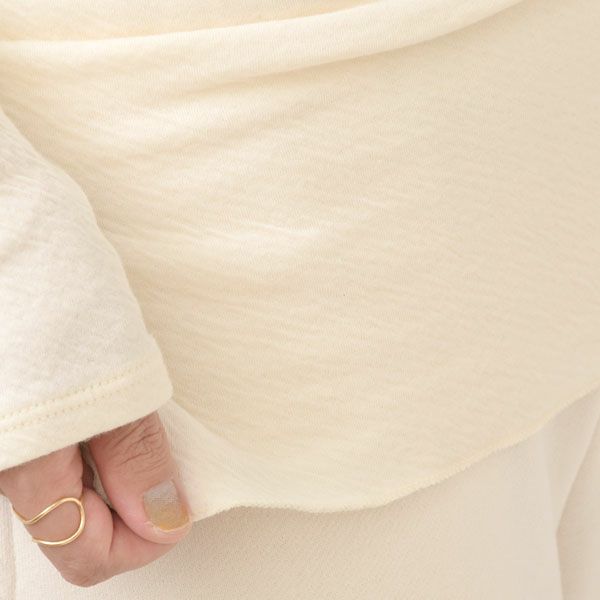 オーガニックコットン 薄手接結インナーシャツ（長袖）