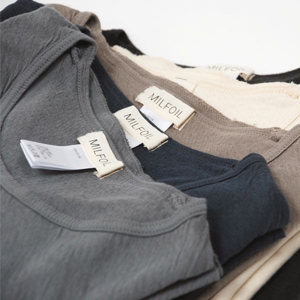 オーガニックコットン 薄手接結インナーシャツ（長袖）