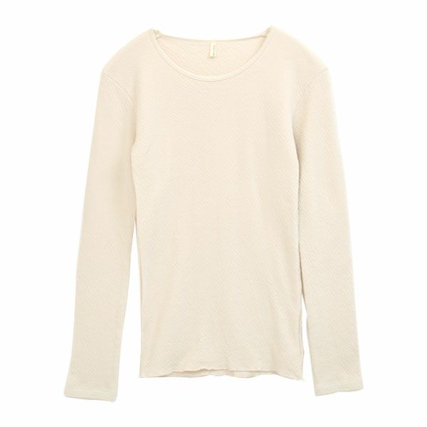 オーガニックコットン 薄手接結インナーシャツ（長袖）