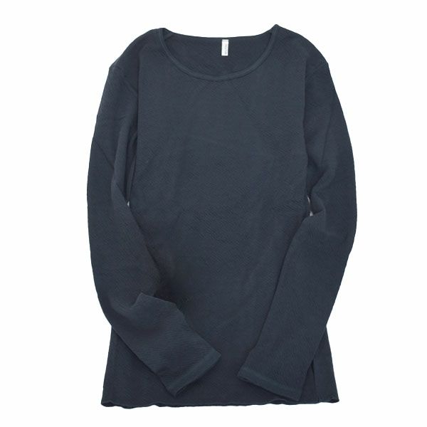 オーガニックコットン 薄手接結インナーシャツ（長袖）