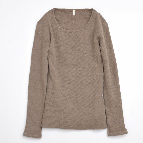 オーガニックコットン 薄手接結インナーシャツ（長袖）