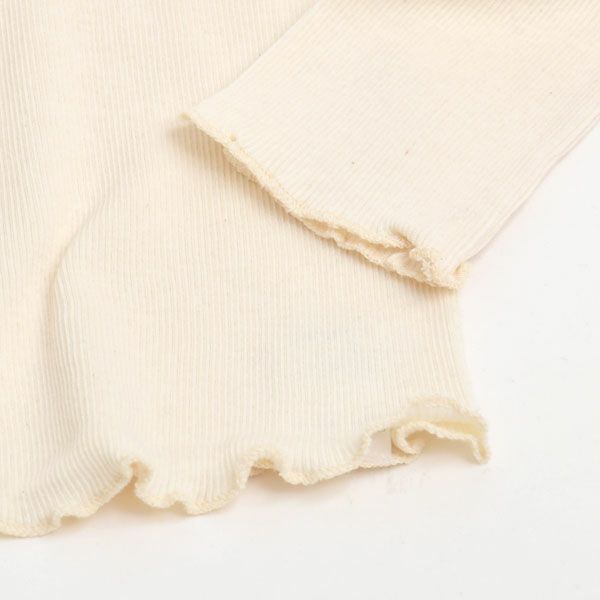 オーガニックコットン リブ クルーネックカットソー（長袖）