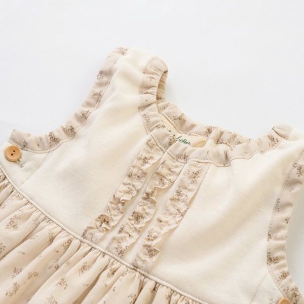 オーガニックコットン ベビーフラワープリント レイヤードＪスカート