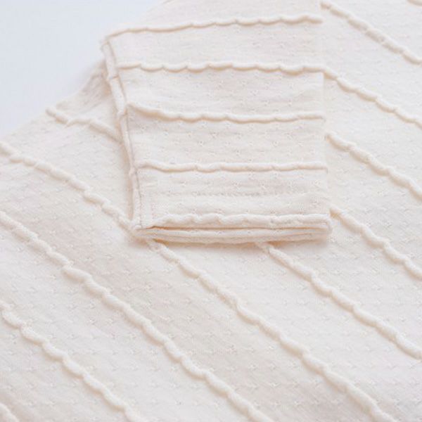 オーガニックコットン ベビータックボーダーカットソー (長袖)