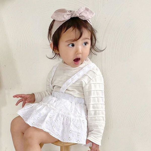 オーガニックコットン ベビータックボーダーカットソー (長袖)