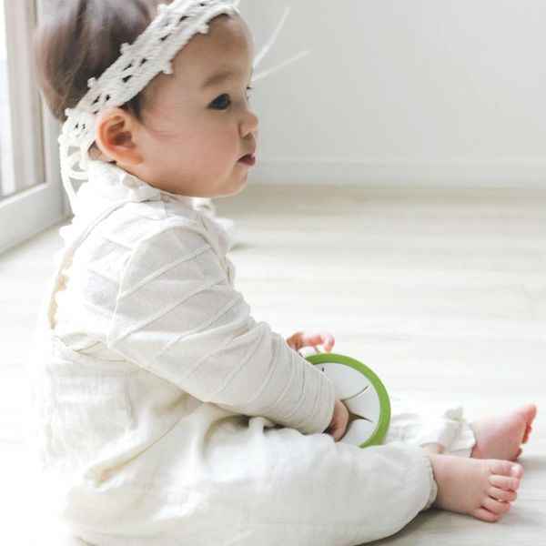 オーガニックコットン ベビータックボーダーカットソー (長袖)