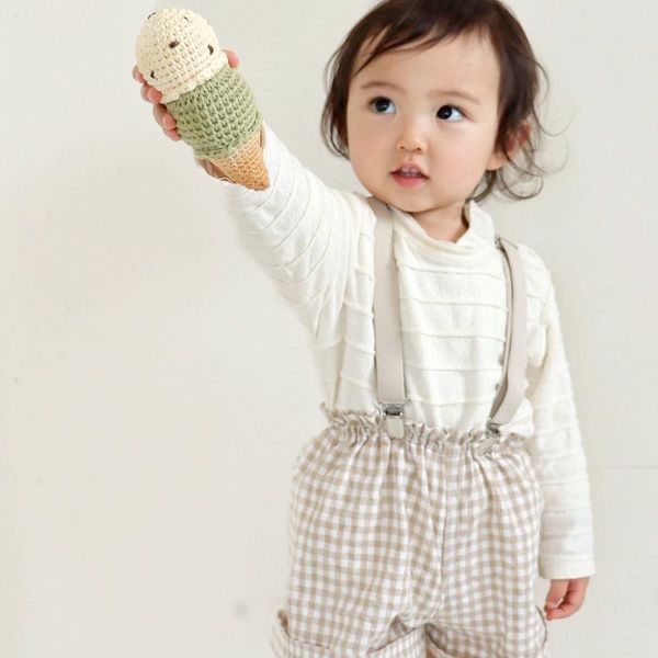 オーガニックコットン ベビータックボーダーカットソー (長袖)