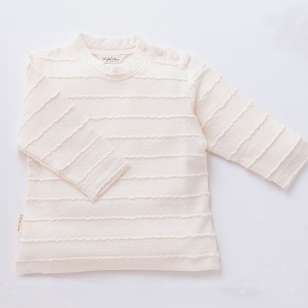 オーガニックコットン ベビータックボーダーカットソー (長袖)