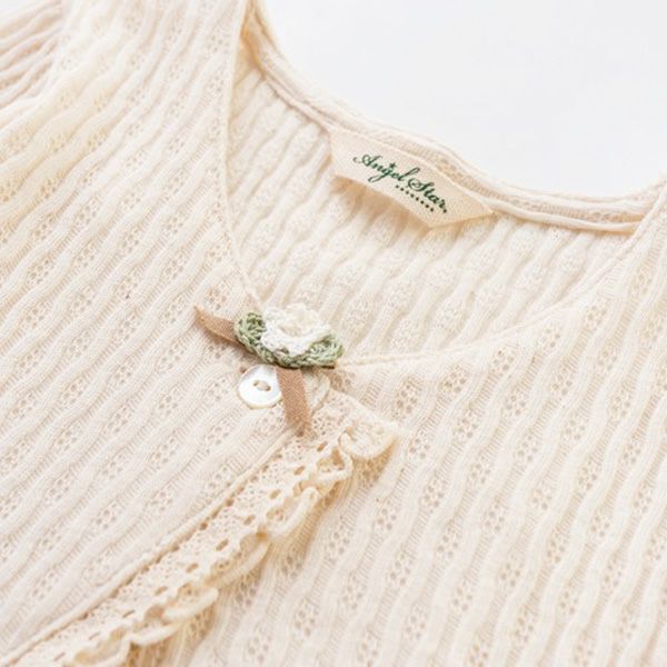 オーガニックコットン ベビーフィッシュアイボレロ