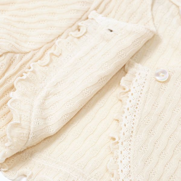 オーガニックコットン ベビーフィッシュアイボレロ