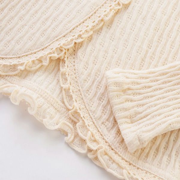 オーガニックコットン ベビーフィッシュアイボレロ