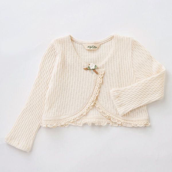 オーガニックコットン ベビーフィッシュアイボレロ