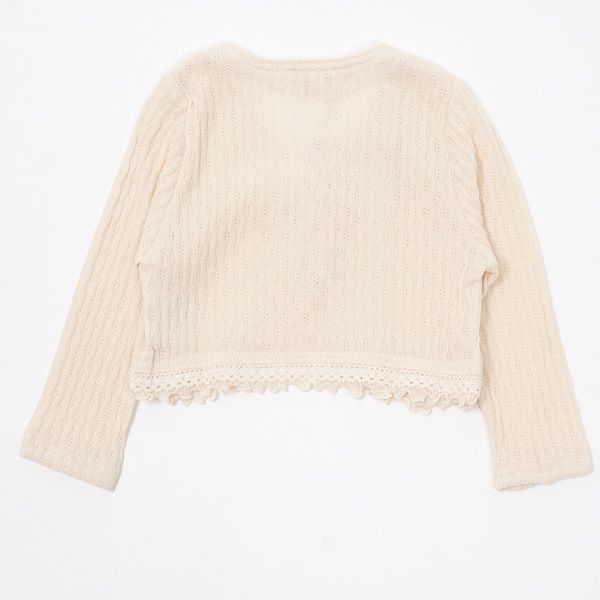 オーガニックコットン ベビーフィッシュアイボレロ