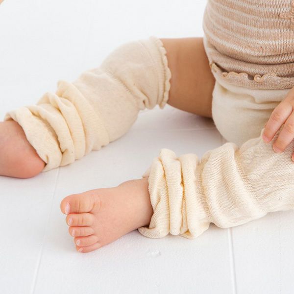 オーガニックコットン 薄手ポワポワレッグウォーマー