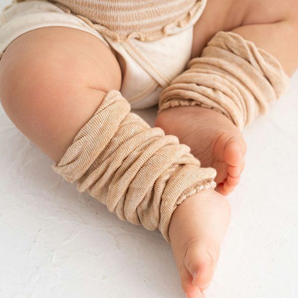 オーガニックコットン 薄手ポワポワレッグウォーマー