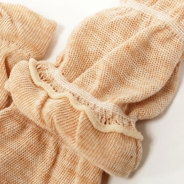 オーガニックコットン 薄手ポワポワレッグウォーマー